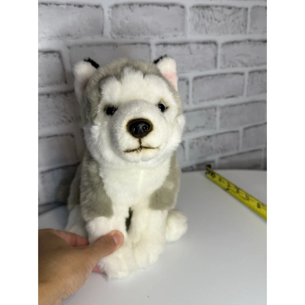 Siberian Husky‎ Plush Stuffed Animal Puppy Gray White Blue Eyes